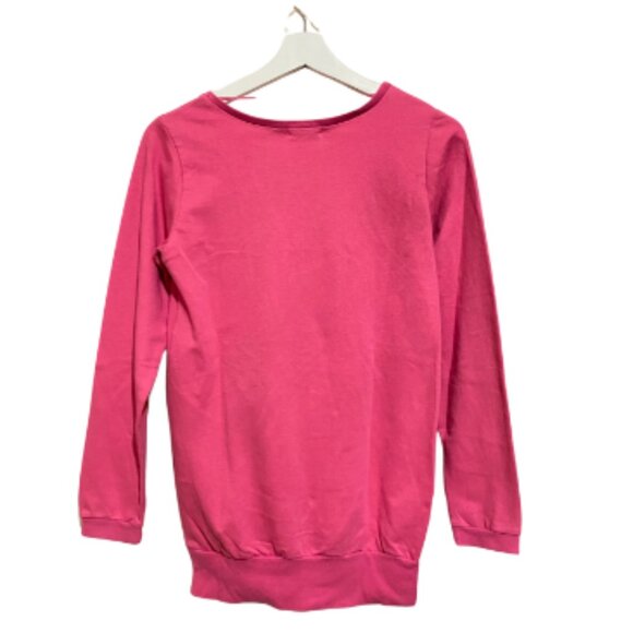 H&M Women's Hot Pink Dog Face Sweater Size Medium - Picture 2 of 5